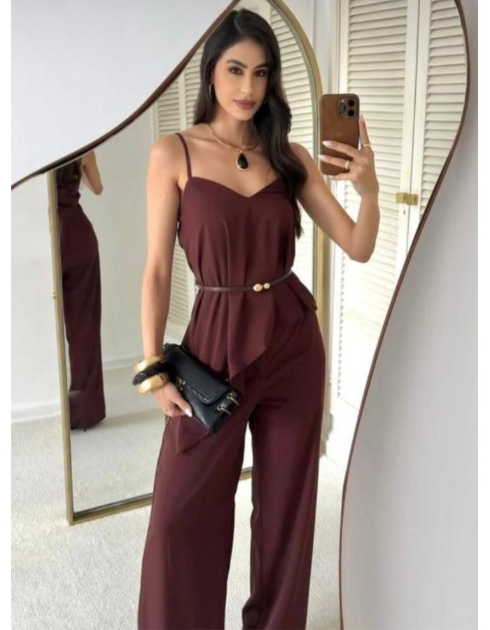 CONJUNTO SEM CINTO TECIDO MARANTE 