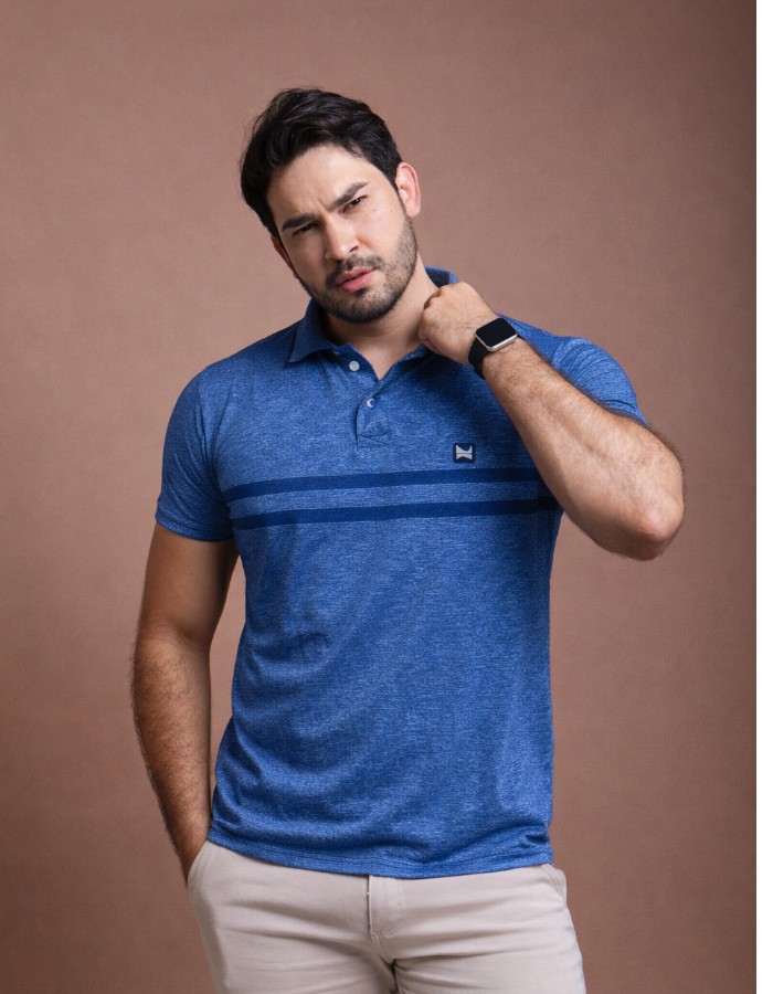 POLO MESCLADA ESTAMPADA ADULTO