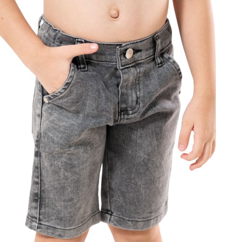  BERMUDA JEANS INFANTIL BOLSO TRADICIONAL MASCULINA