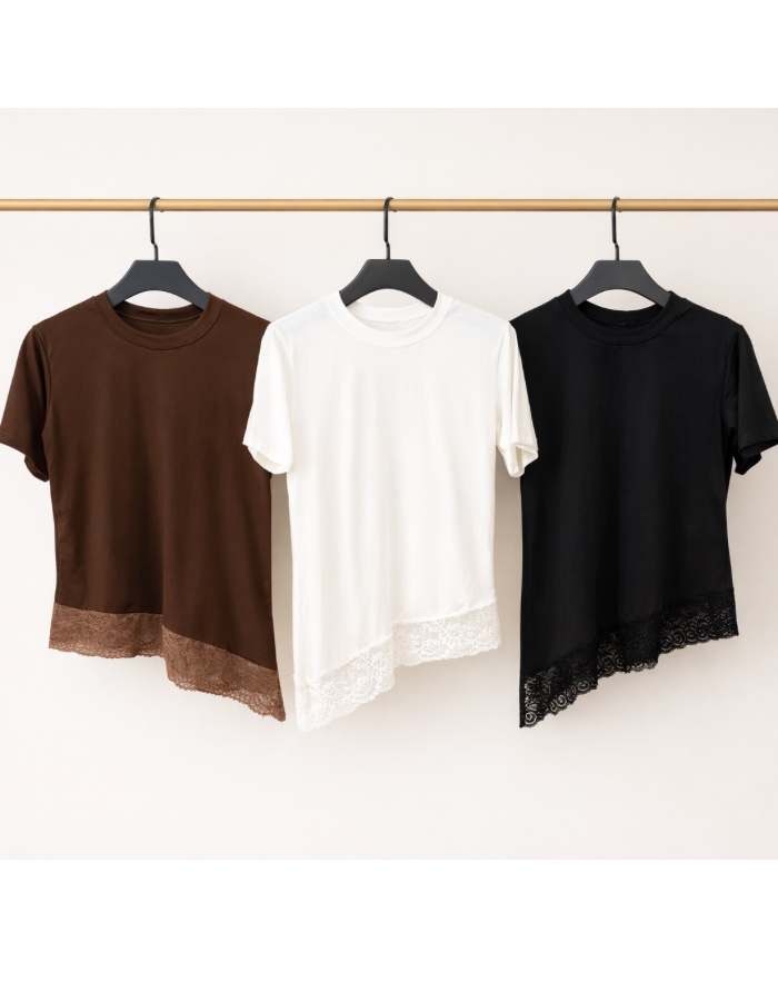 BLUSA SUEDE + RENDA