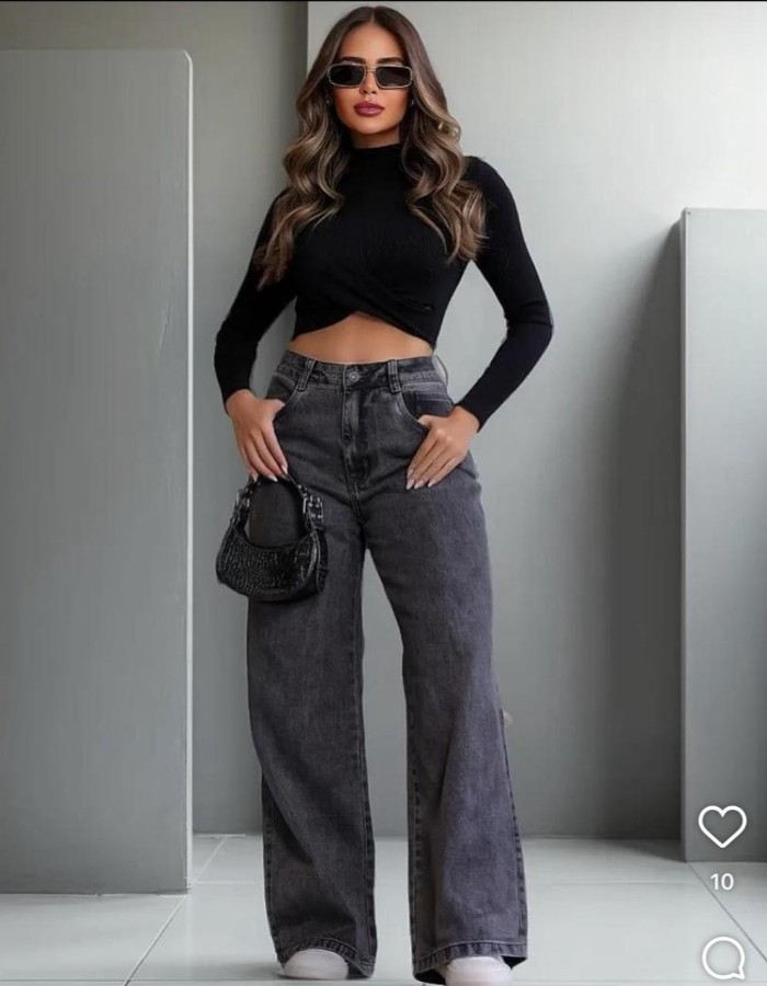 CALÇA WIDE LEG 