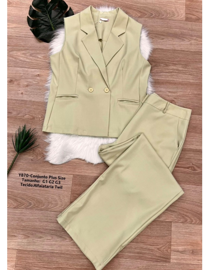 Conjunto longo Plus Size 