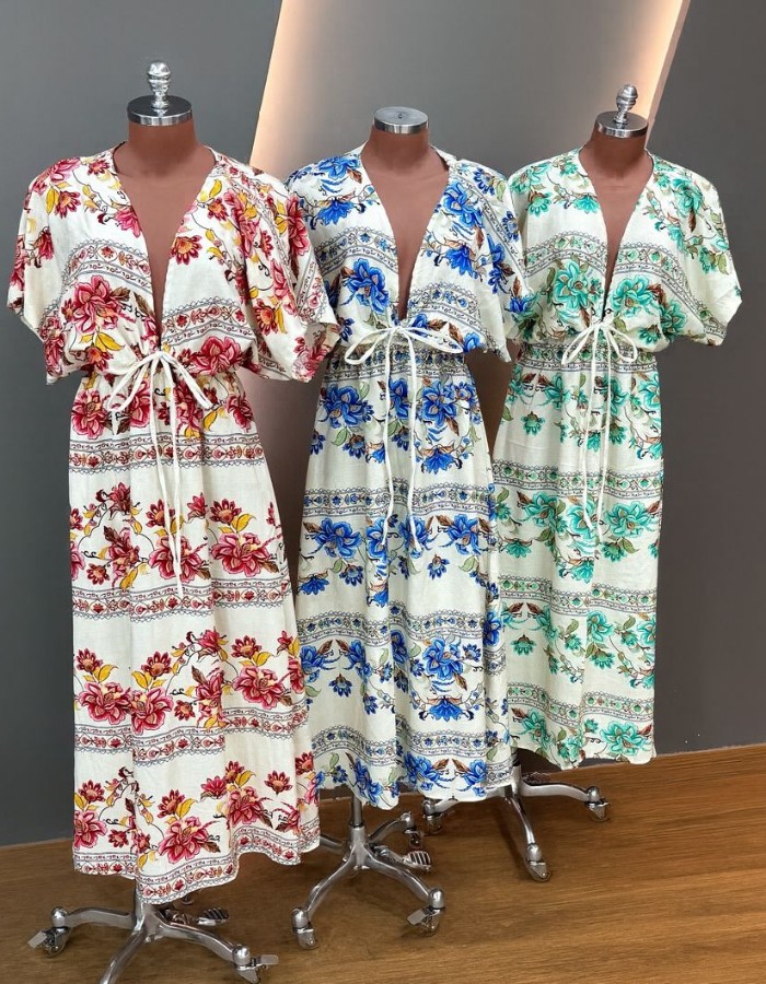 VESTIDO LONGO ESTAMPADO