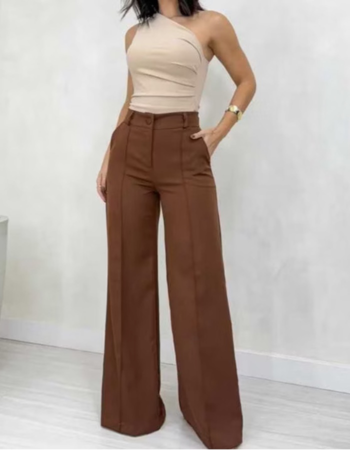 Calça alfaiataria pantalona 