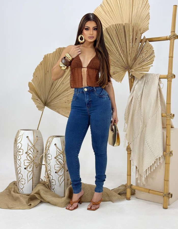 CALÇA SKINNE FEMININA 