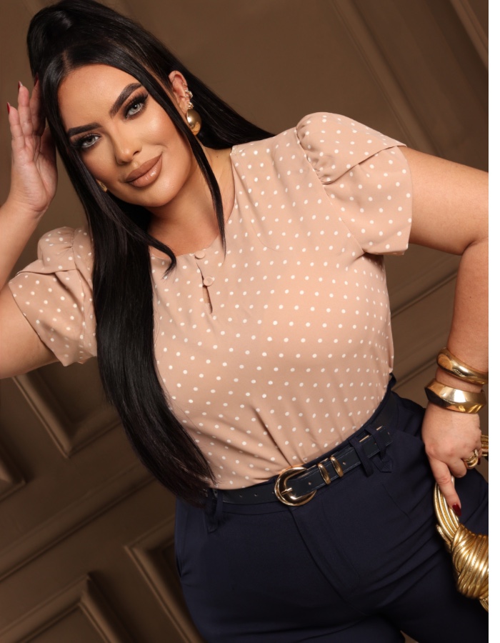BLUSA PLUS SIZE SUELY