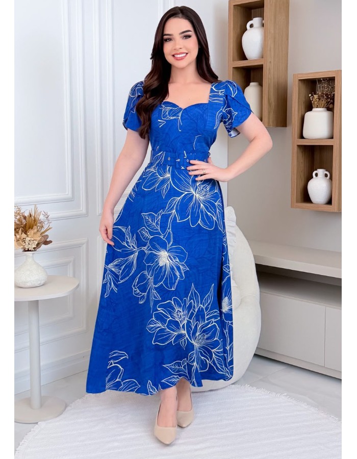 VESTIDO HELEN LONGO ESTAMPADO