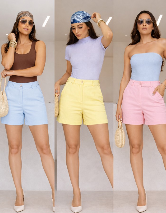 SHORT ALFAIATARIA S/ CINTO