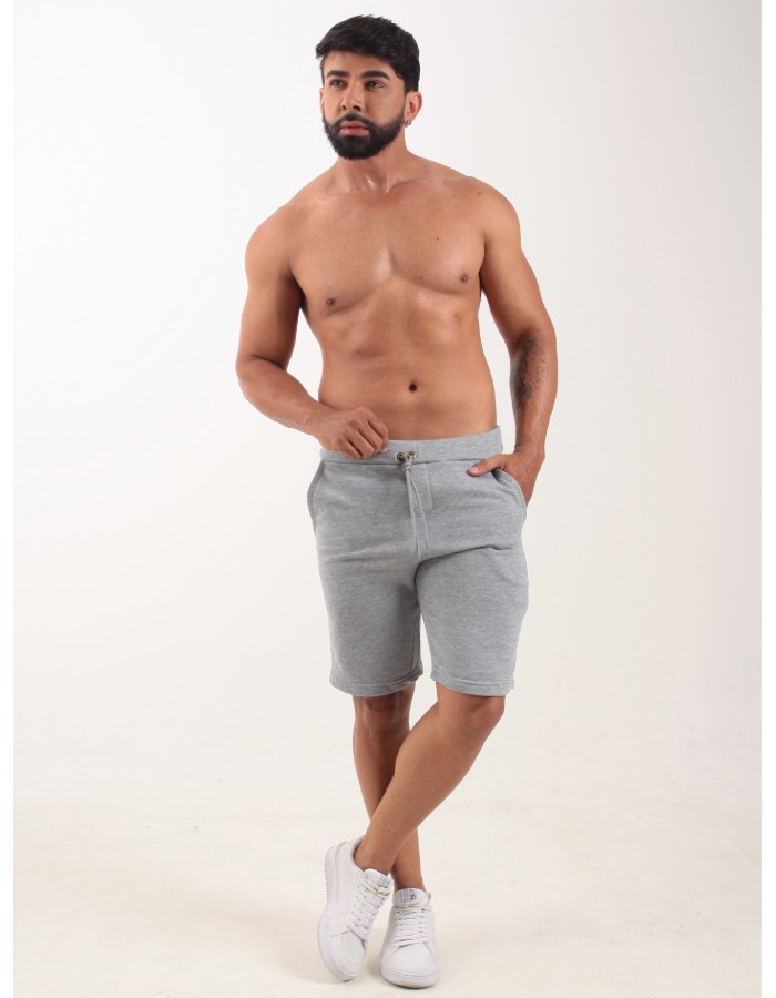 Bermuda em Moletom Liso