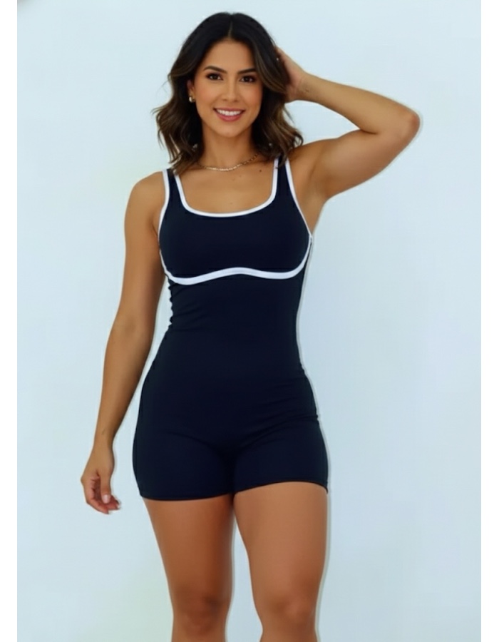 Macaquinho de friso no busto (Solicitar variação de cores )