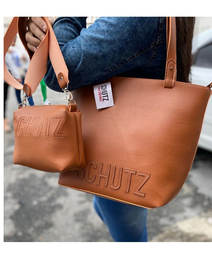 SCHUTZ LUCY SACOLA COM ZIPER