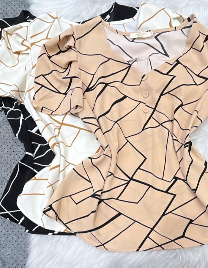 BLUSA CREPE SEDA ESTAMPADA