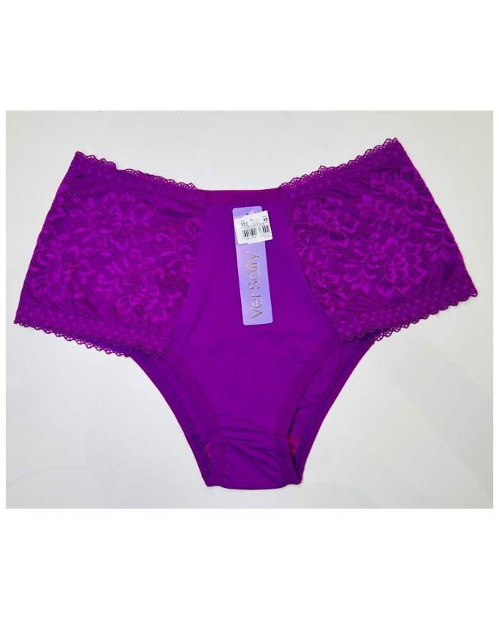 CALCINHA PLUS SIZE POLIAMIDA C/DETALHE DE RENDA REF: 323