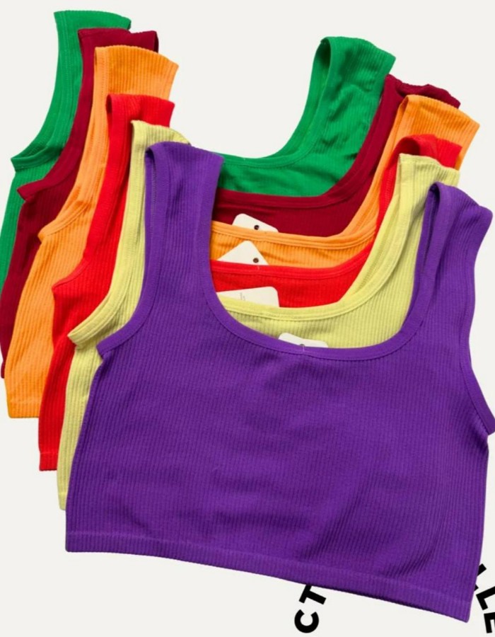 top canelado importado sem costura