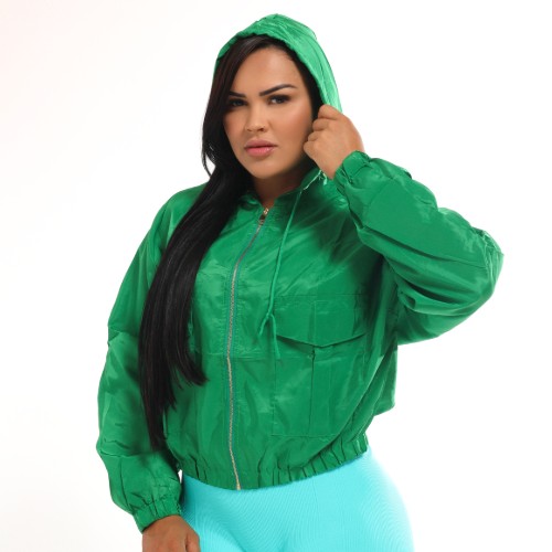 CASACO BOMBER COM CAPUZ