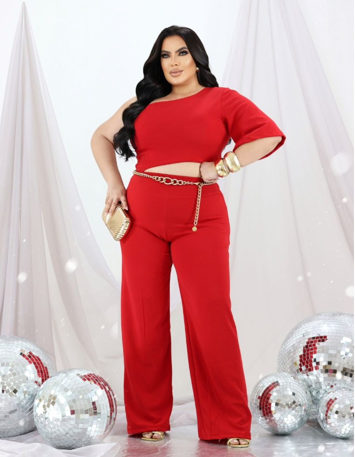 macacão Raquel ombro só longo