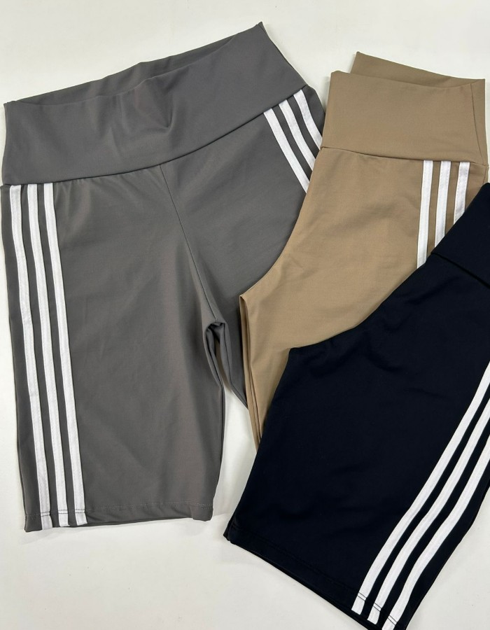 SHORT LONGO FAIXA PLUS EM POLIAMIDA