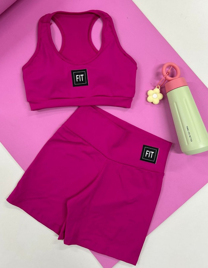 CONJUNTO SHORT PEDAL TOP NADADOR EM POLIAMIDA