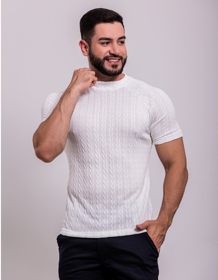 Camisa M/C Raglan Tricô