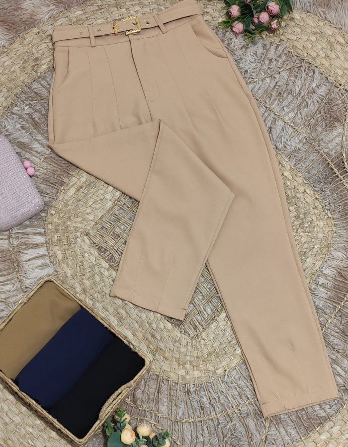 CALÇA ALFAIATARIA C/ CINTO COR DA PEÇA