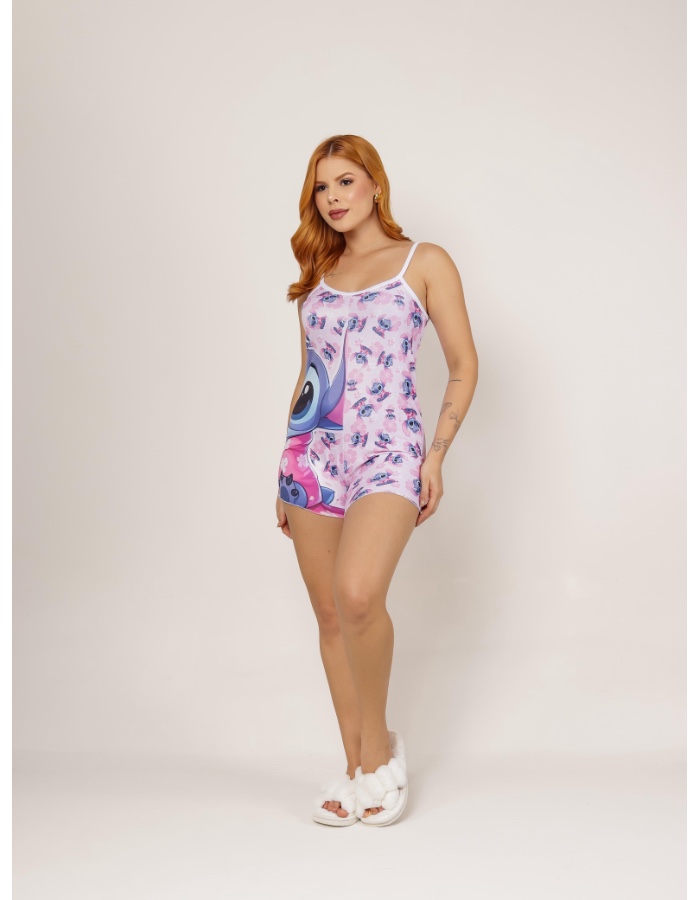 Macaquinho personagem suede 