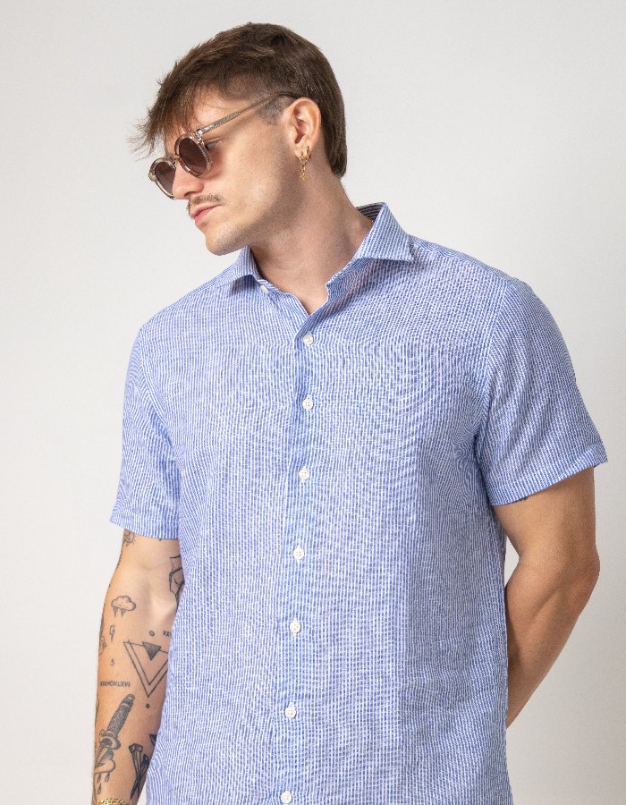 Camisa linho Curta