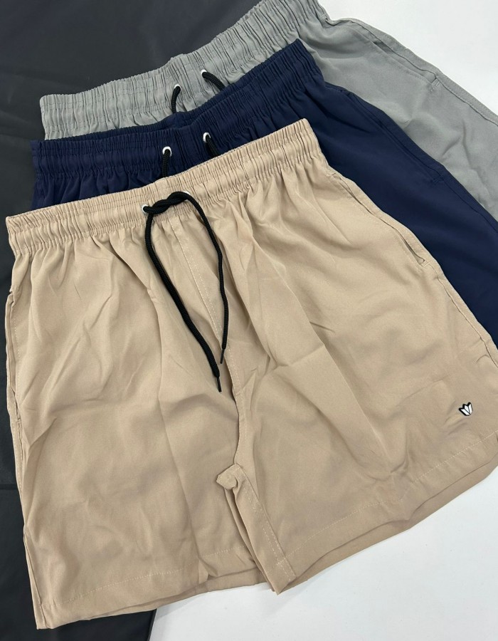 short tactel masculino plus com elastano