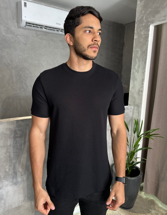 T SHIRT TRICOT CLASSIC 2.0 PRETO