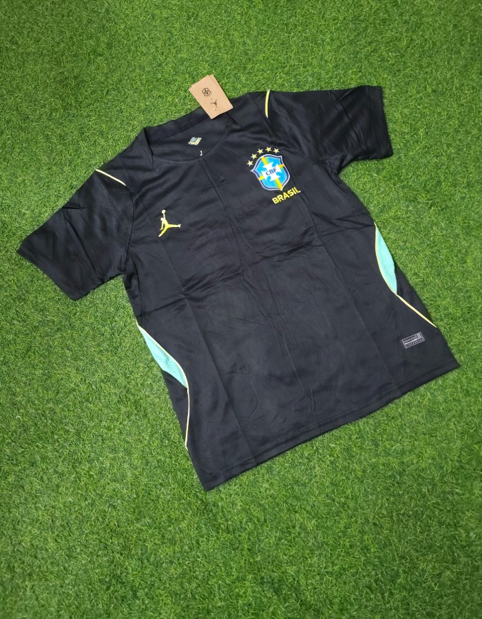 CAMISA BRASIL JORDAN PRETA TREINO
