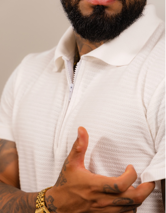 POLO Tricô ZIPER PARADISE