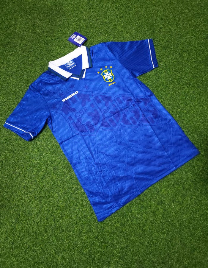 CAMISA RETRÔ SELEÇÃO BRASIL AWAY COPA 1994