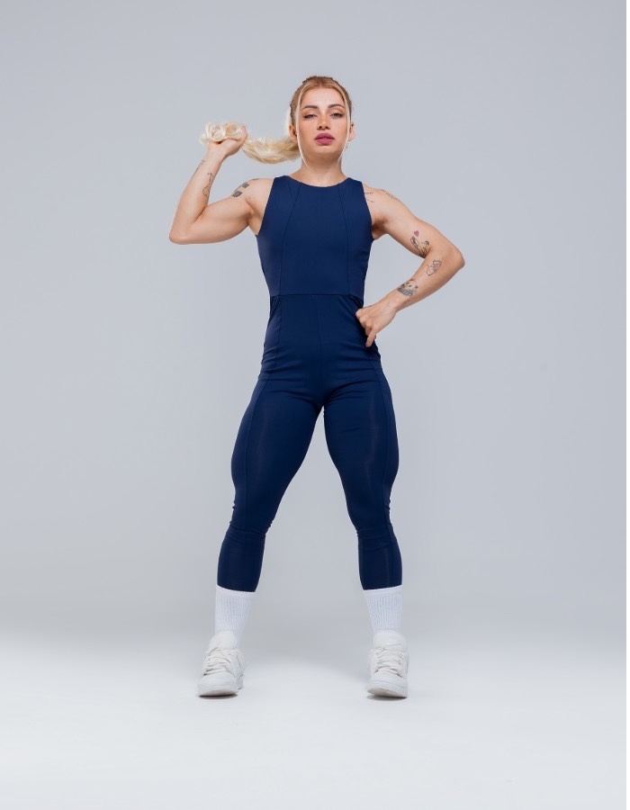 Macacão Longo Poliamida alta compressão 