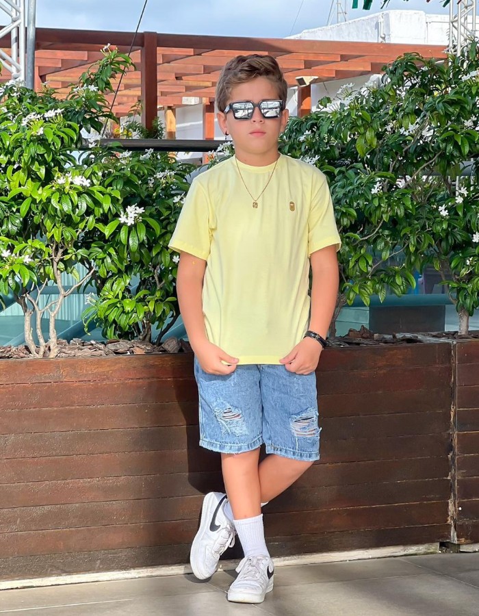 BERMUDA JEANS 100% ABANHADO