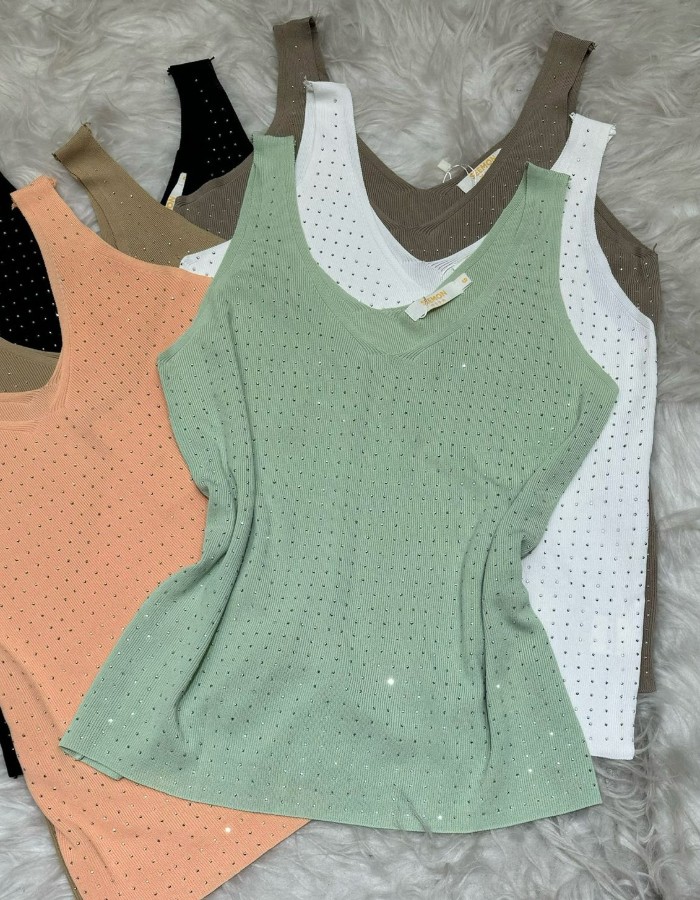 CAMISETA TRICO MODAL C/ BRILHO