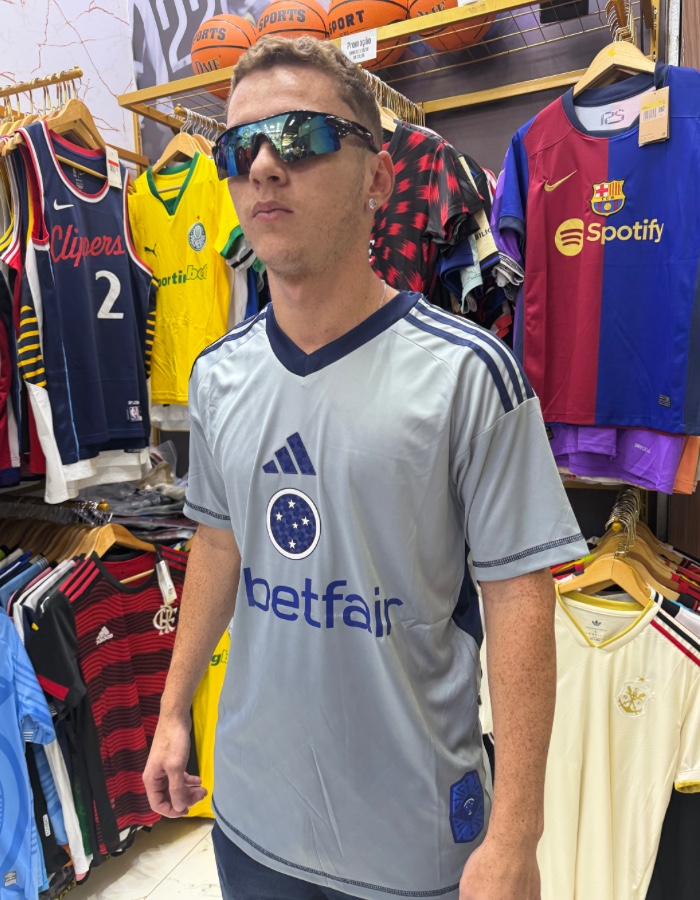 Camisa goleiro cruzeiro cinza 25/26