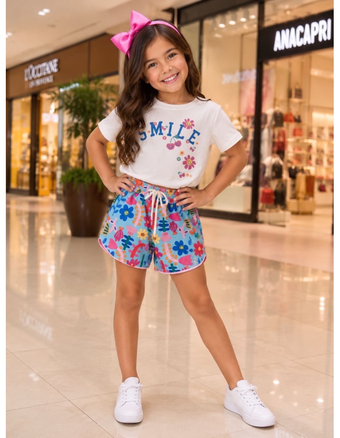 Conjunto short box smile