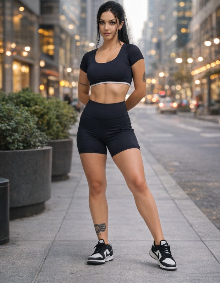 CONJUNTO DE SHORT BICOLOR 