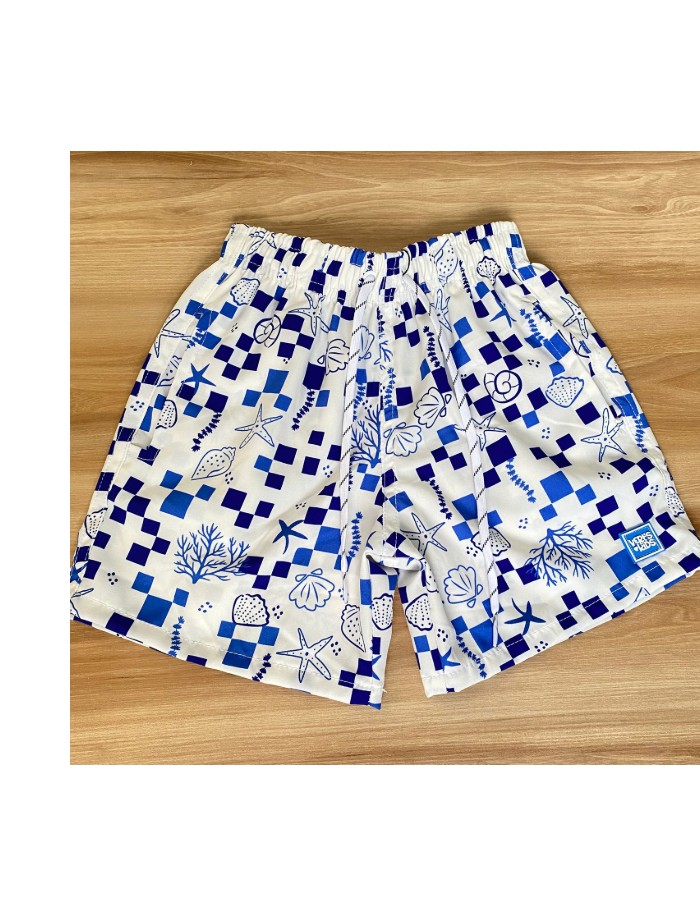 BERMUDA TACTEL COM ABA ESTAMPADO