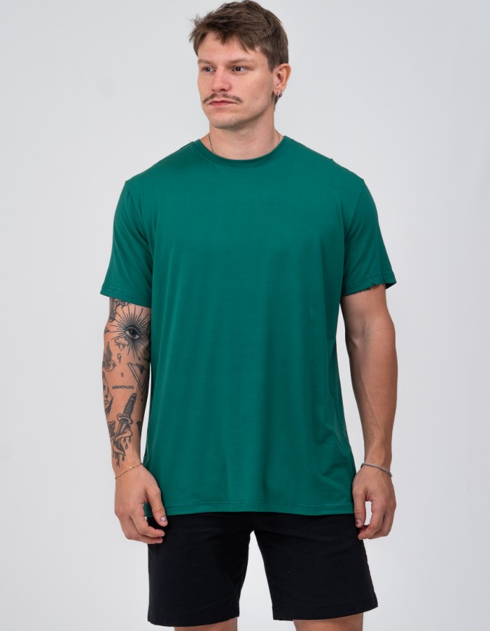 T SHIRT TECH VERDE BANDEIRA