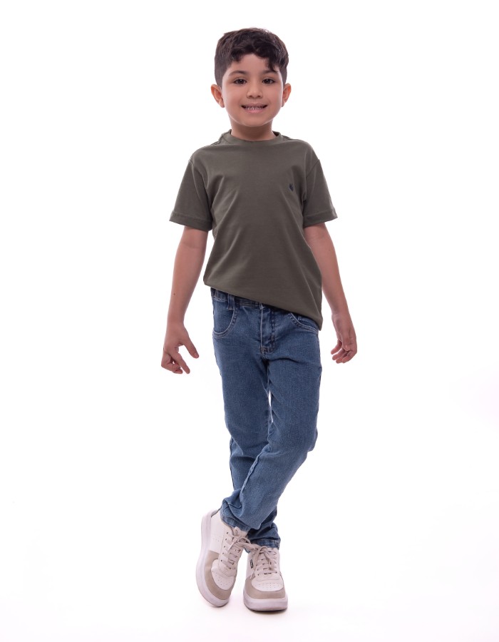 Calça jeans com elastano infantil