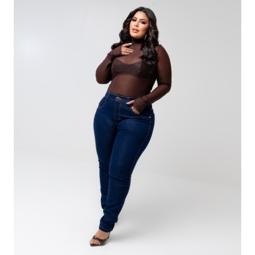 CALÇA SKINNY AMACIADA LYCRA