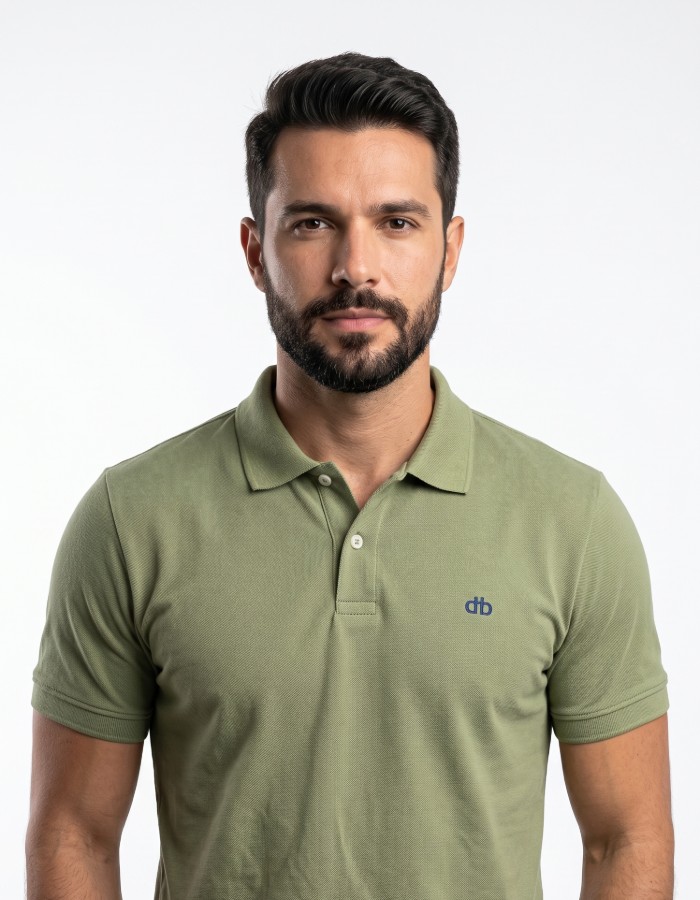 POLO PIQUET PREMIUM VERDE OLIVA