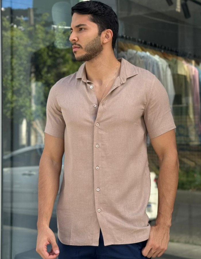 LINHO ITALIANO SLIM FIT MARROM