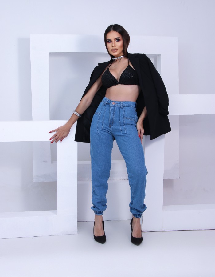 CALÇA JOGGER JEANS 