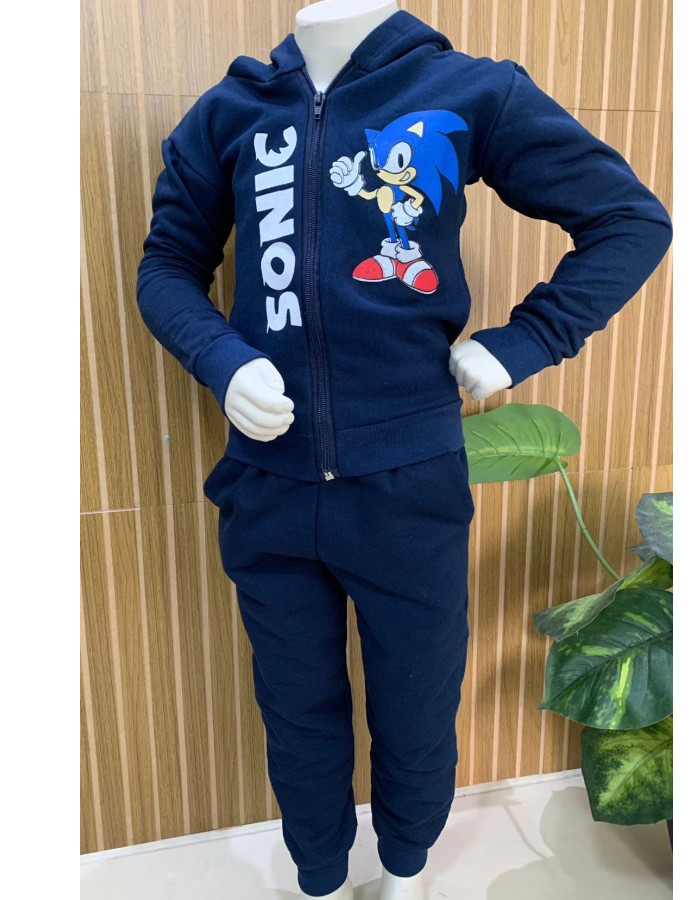 CONJUNTO CASACO COM ZÍPER E CALÇA MOLETOM