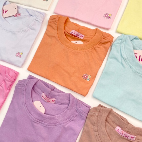 T-SHIRT COLANTE FLOR MENINA