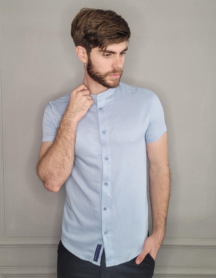 CAMISA GOLA PADRE LINHO MODAL ITALIA