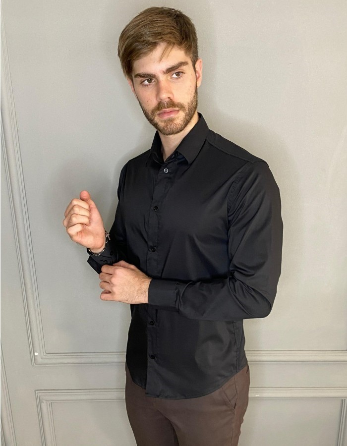 MANGA LONGA LISA COM ELASTANO