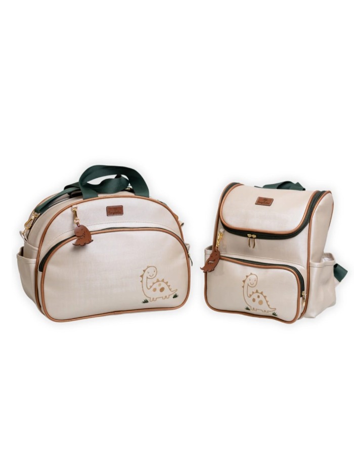 CONJUNTO BOLSA DINO ARTE E COMPANHIA 
