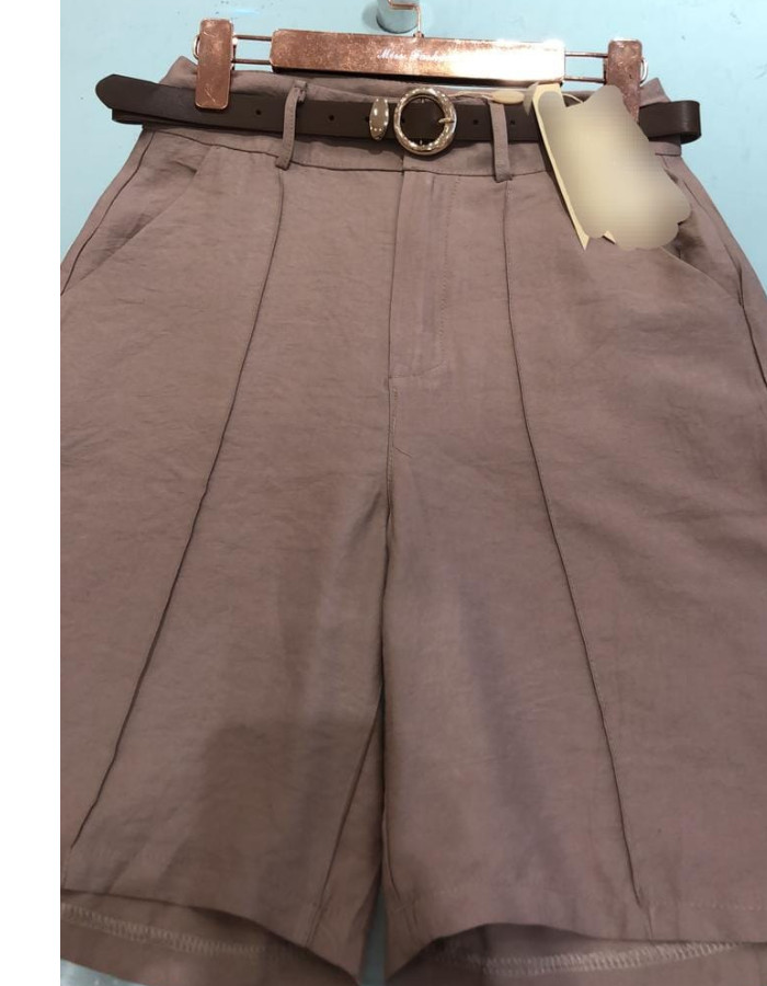 BERMUDA MARANTE COM CINTO